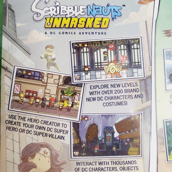 NIP-Scribblenauts Mega Pack 2 Games + Bonus Content Xbox One 2018 WB & DC - Picture 4 of 6